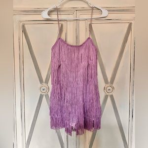 Fringe romper. Never worn. Size medium, fits like a 4/6.